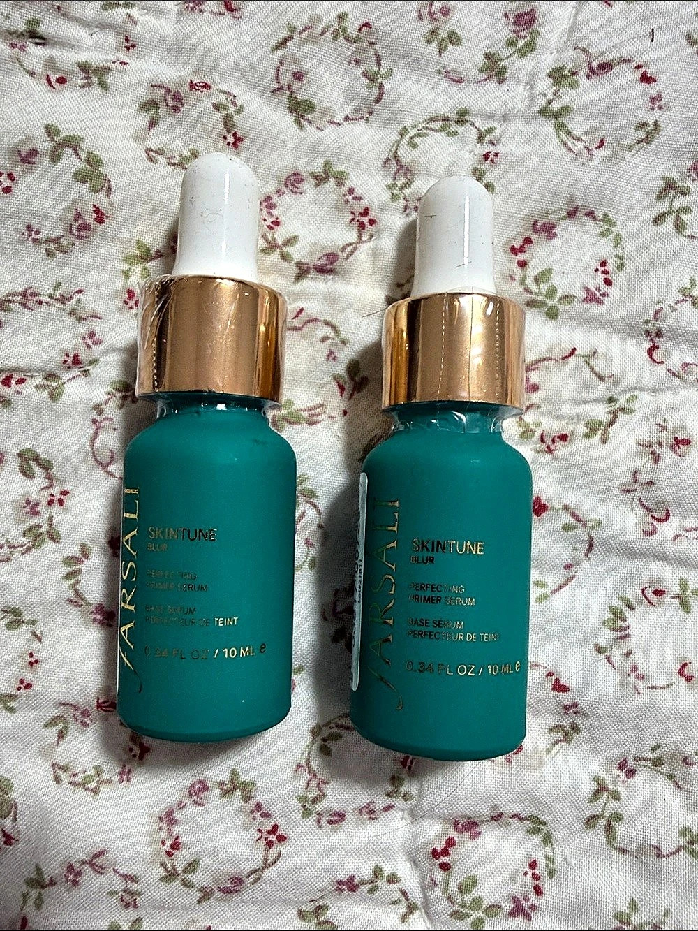 Versa Skin Tune Serum Facial Serum Duo Green & Gold NWT